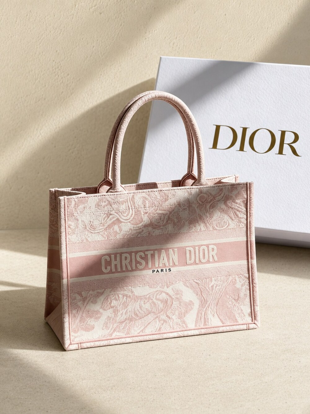 Large Dior Book Tote Bag Pink | New / Unused